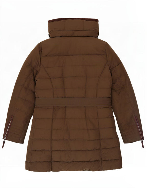 Zara Damen-Jacke mit Kapuze, gepolstert, UK 18, XL, Khaki, Polyester