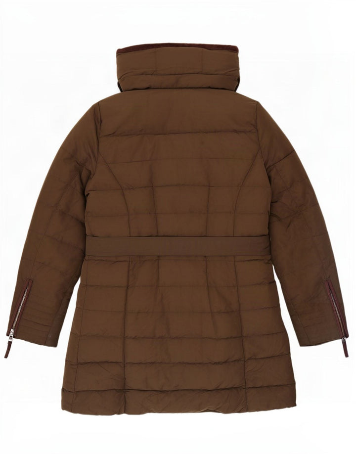 Zara Damen-Jacke mit Kapuze, gepolstert, UK 18, XL, Khaki, Polyester