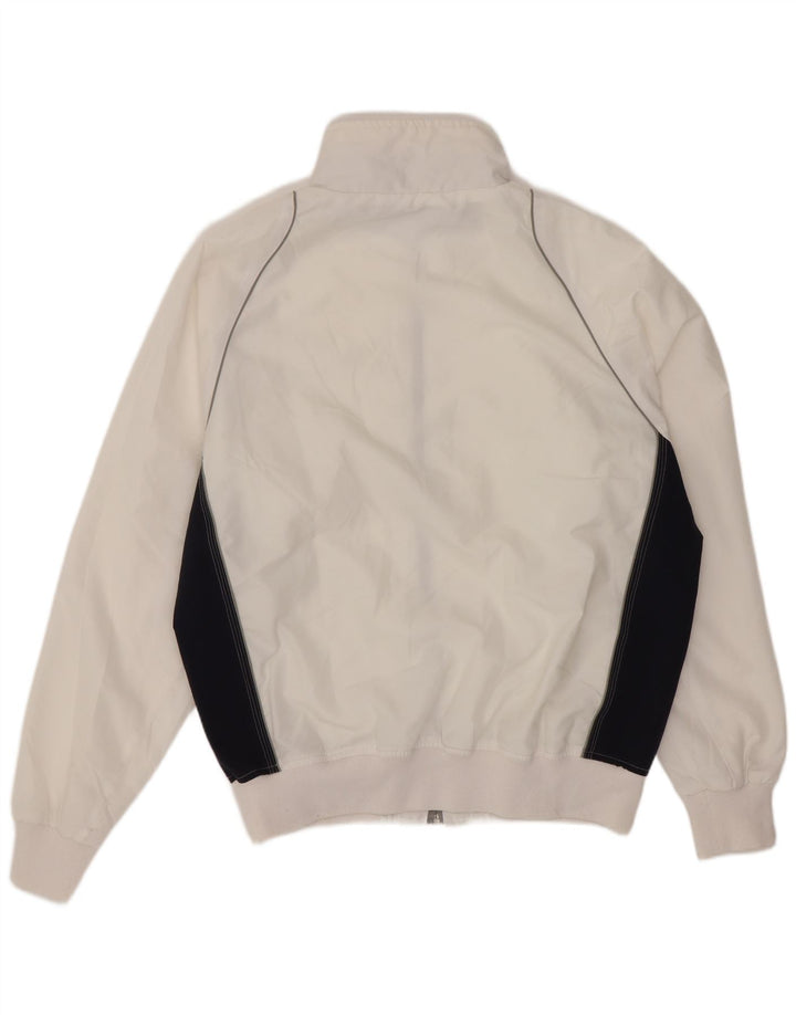 Champion Herren-Trainingsanzug-Oberjacke, mittelweißes Farbblock-Polyester