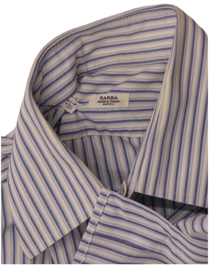 Barba Herrenhemd Größe 17 XL Blau gestreift