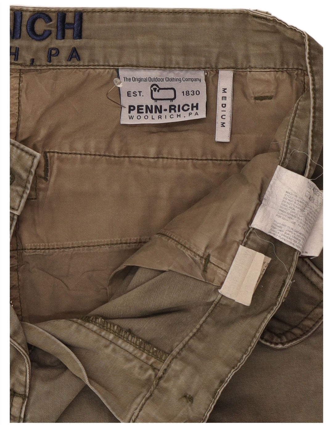 Penn-rich Herren-Jogginghose, Größe M, W30, L30, Khaki, Baumwolle