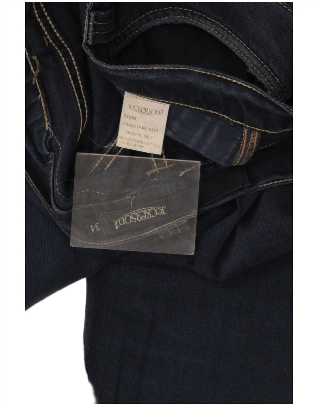 Jeckerson Damen Slim Jeans W34 L28 Marineblaue Baumwolle