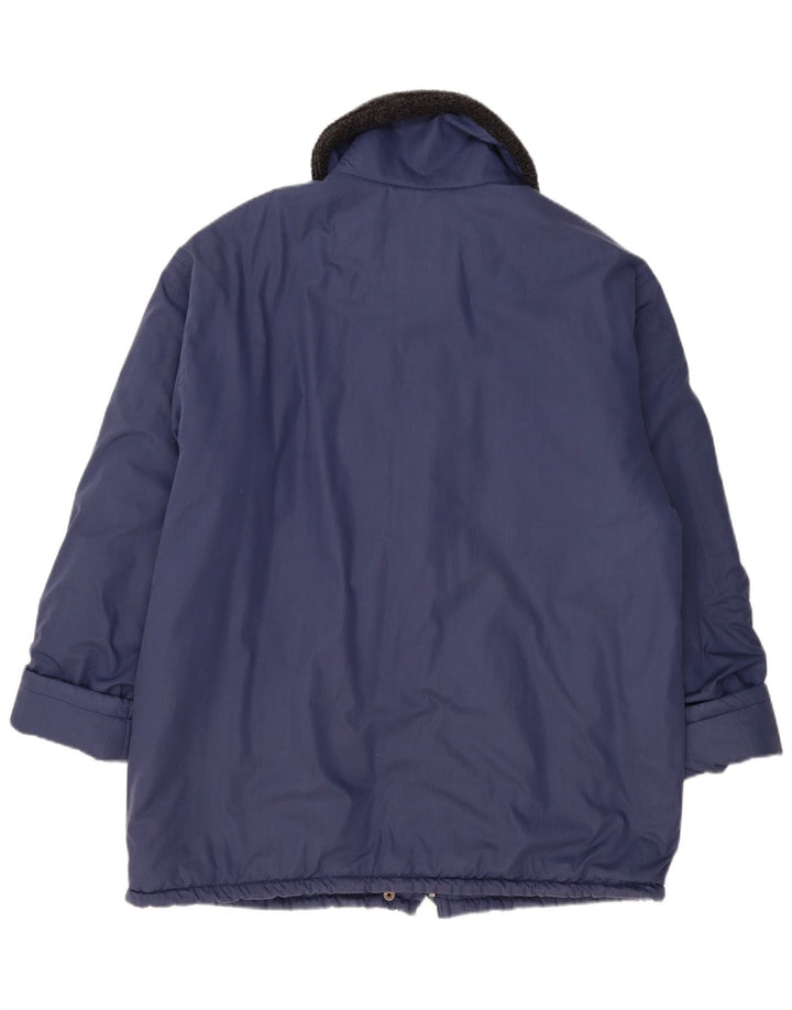 VINTAGE Damen Windjacke UK 20 2XL Marineblau Polyester