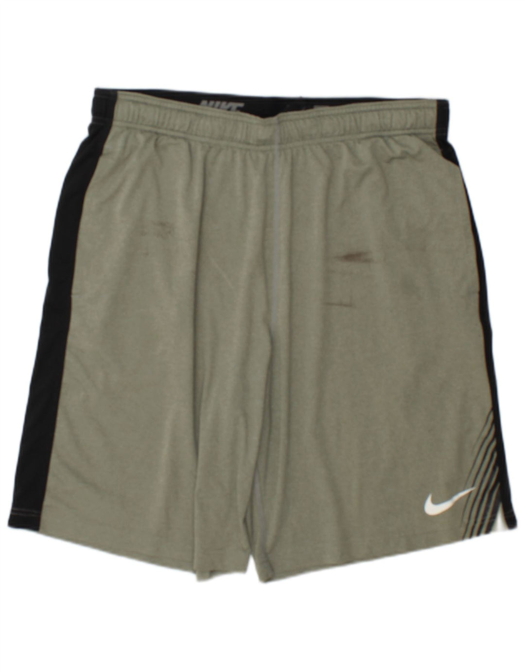 Nike Herren-Sportshorts, groß, grünes Farbblock-Polyester