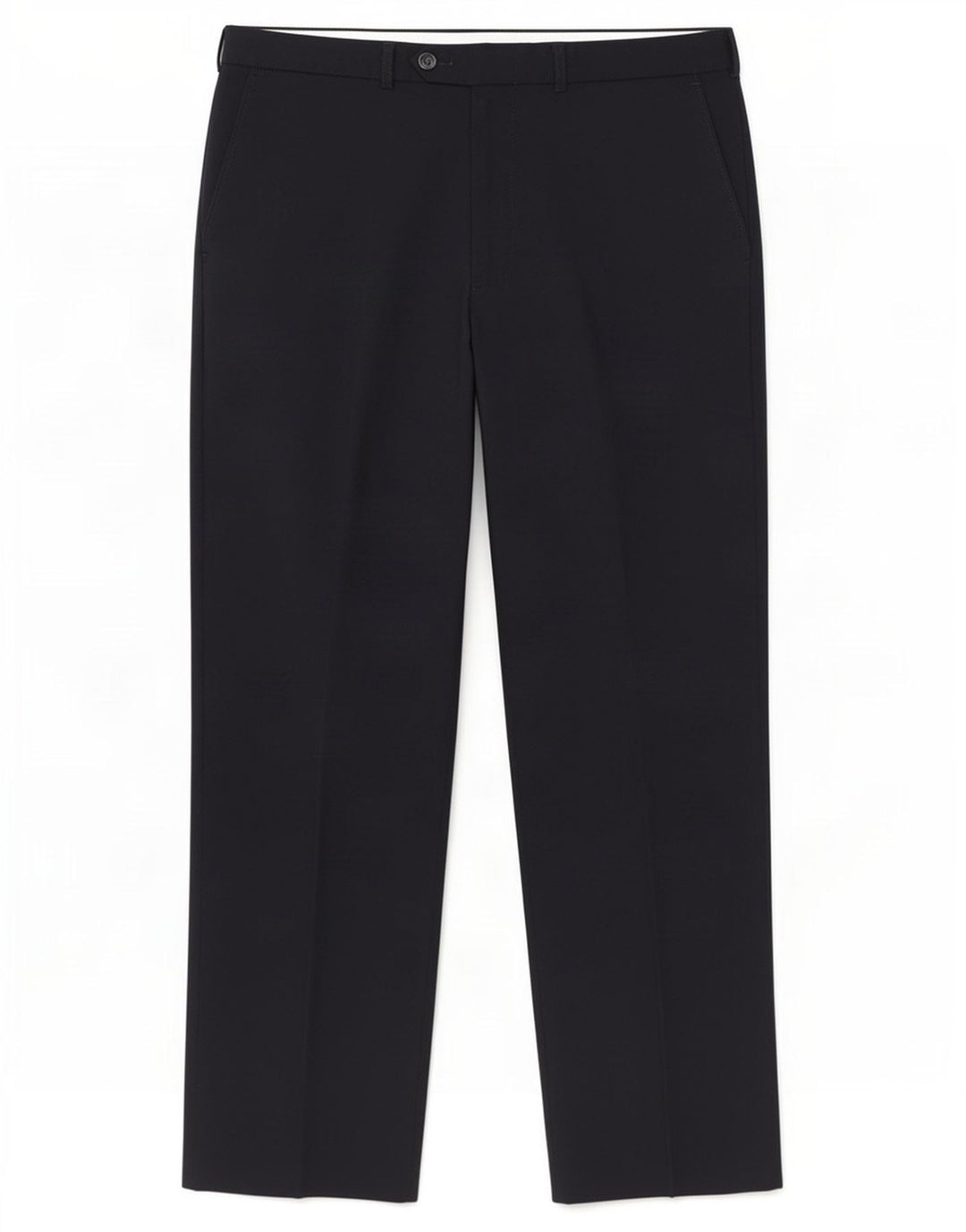 Gerade Herren-Anzughose von Marks & Spencer, W34, L29, Marineblau, Polyester