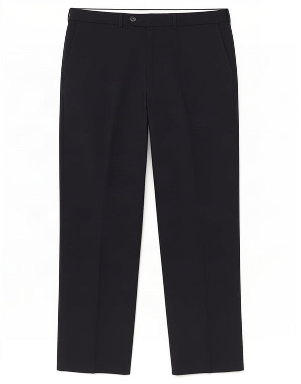 Gerade Herren-Anzughose von Marks & Spencer, W34, L29, Marineblau, Polyester