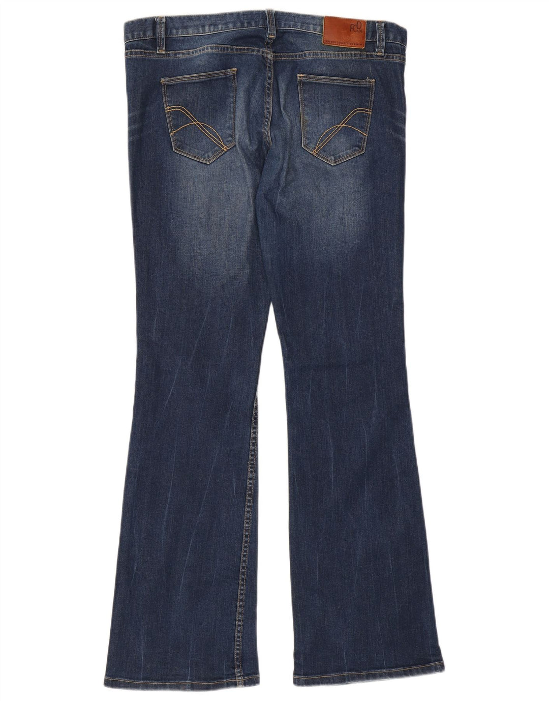 French Connection Damen Bootcut Flared Jeans US 16 2XL W38 L33 Blaue Baumwolle