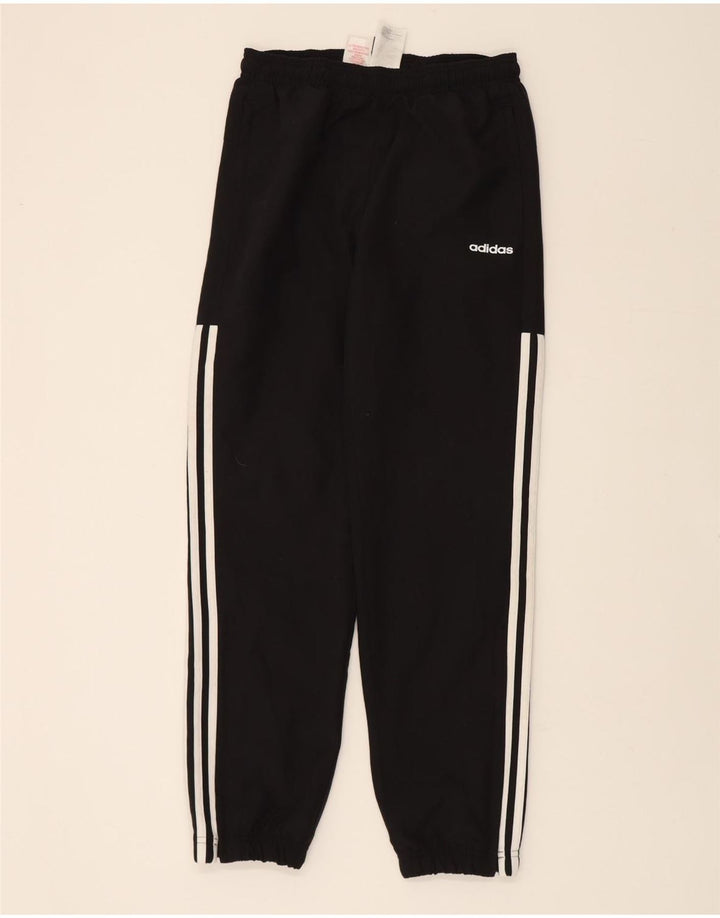 ADIDAS Boys Tracksuit Trousers Joggers 13-14 Years  Black Polyester Vintage Adidas and Second-Hand Adidas from Messina Hembry 