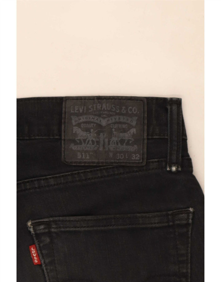 Levi's Herren 511 Denim Shorts W30 Mittelschwarze Baumwolle