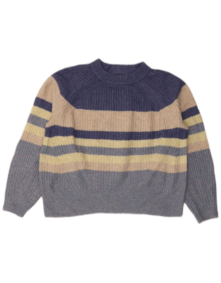Marks & Spencer Damen-Pullover mit Rundhalsausschnitt, Gr. 14, mittelmehrfarbig