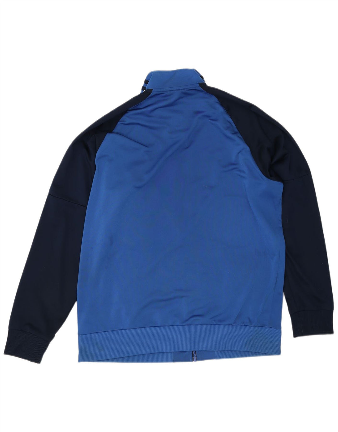 Adidas Herren-Trainingsanzug-Top-Jacke, großes blaues Farbblock-Polyester