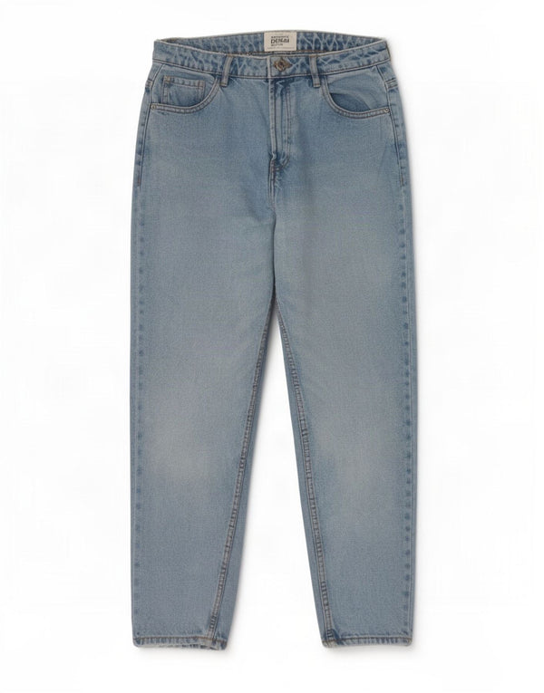 Zara Damen Trafaluc Tapered Jeans EU 36 XS W26 L26 Blau