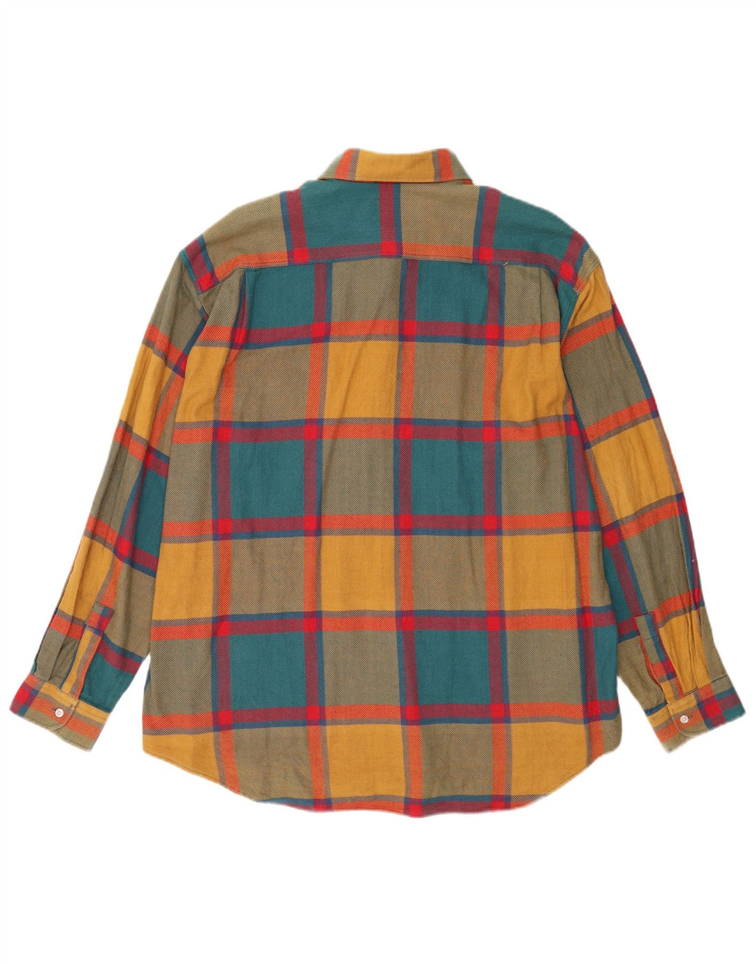 STEFANEL Herren-Flanellhemd XL, mehrfarbig, kariert, Baumwolle