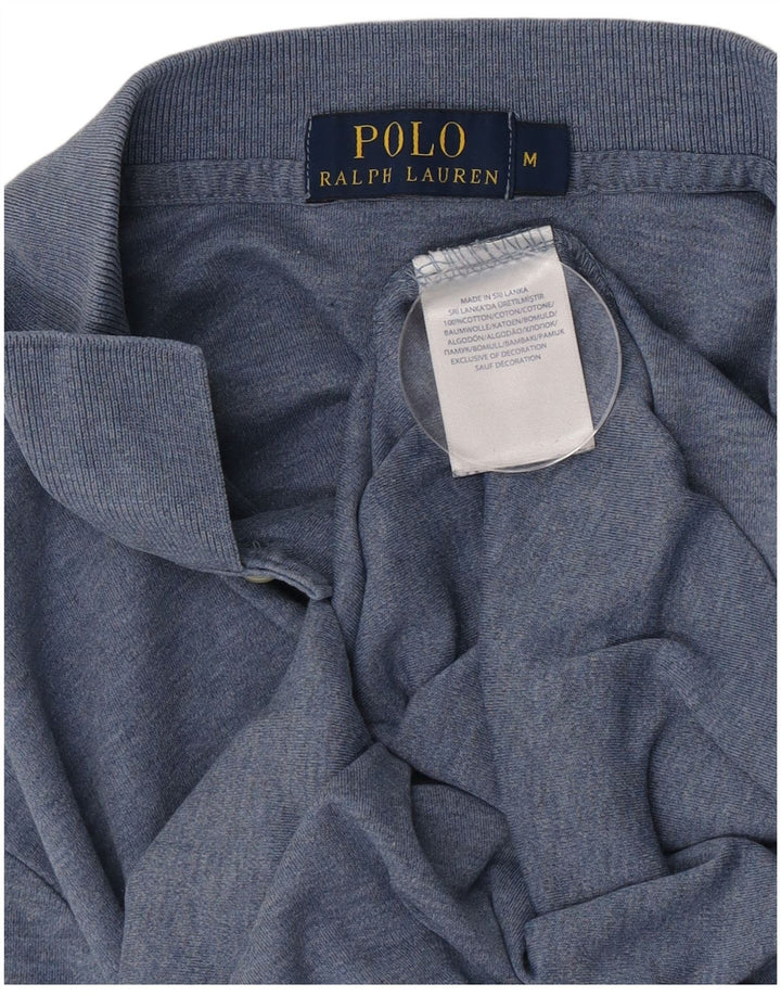 Polo Ralph Lauren Herren-Poloshirt aus mittelblauer Baumwolle