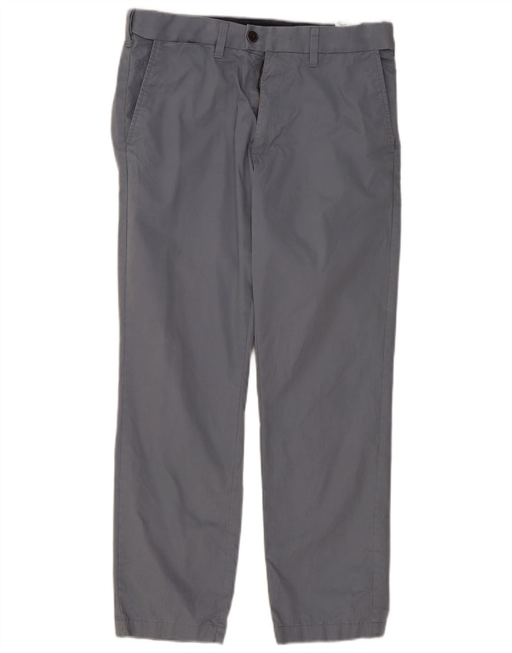 Gerade Herren-Anzughose von Marks & Spencer, W32, L29, Blau, Baumwolle