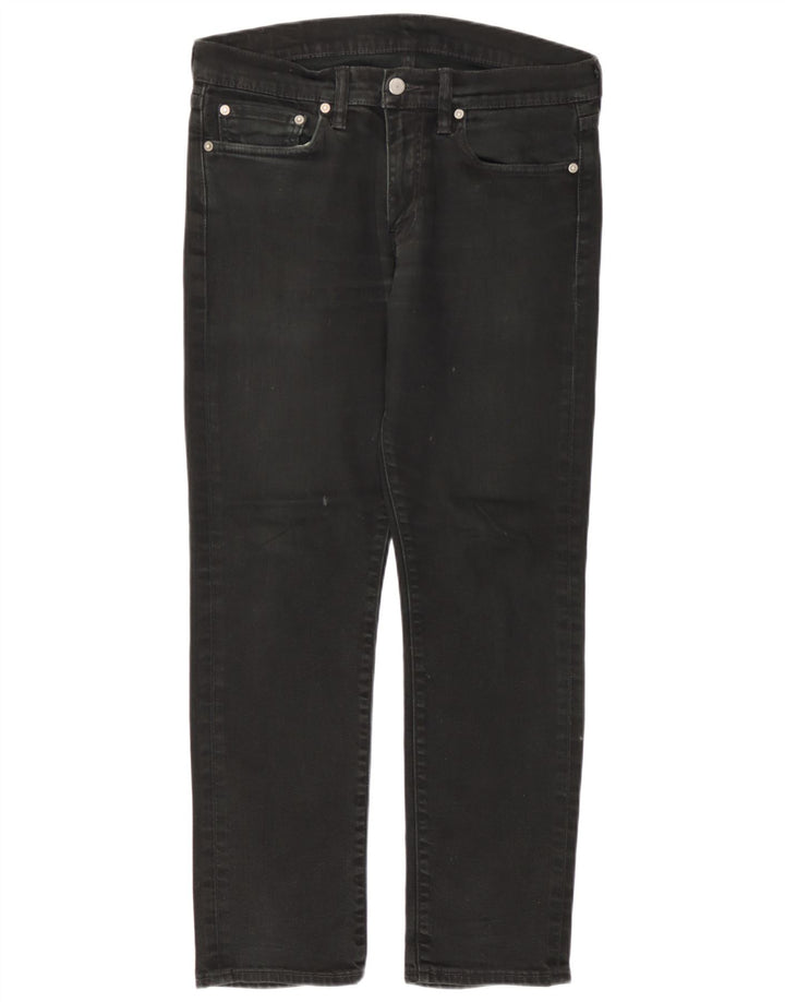 Levi's Herren 511 Slim Jeans W32 L30 schwarze Baumwolle