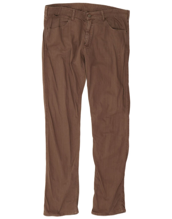 Calvin Klein Herren Slim Jeans IT 52 XL W36 L33 Braune Baumwolle