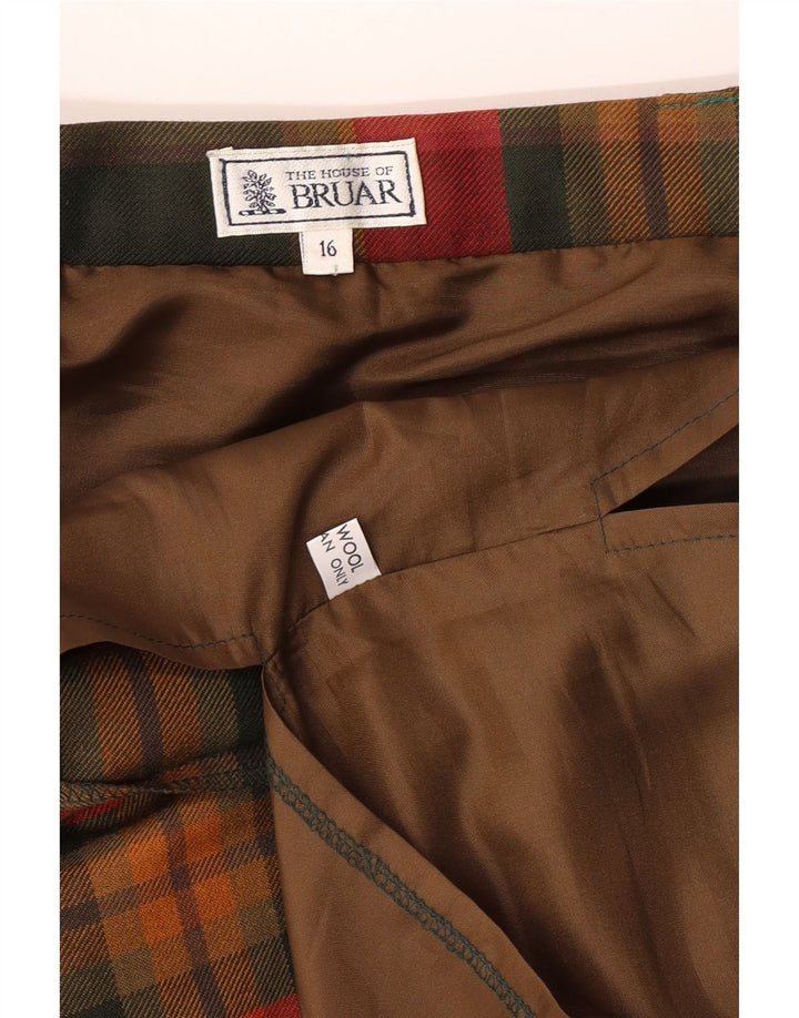 THE HOUSE OF BRUAR Damen A-Linienrock UK 16 Large W33 Rot kariert