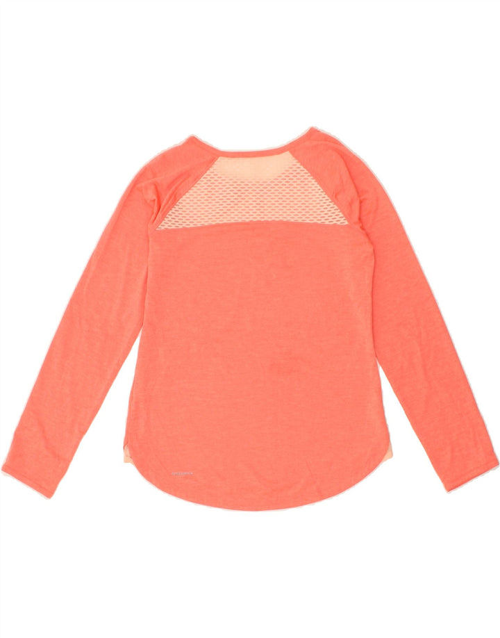 REEBOK Girls Top Long Sleeve 10-11 Years Medium Orange Polyester Vintage Reebok and Second-Hand Reebok from Messina Hembry 