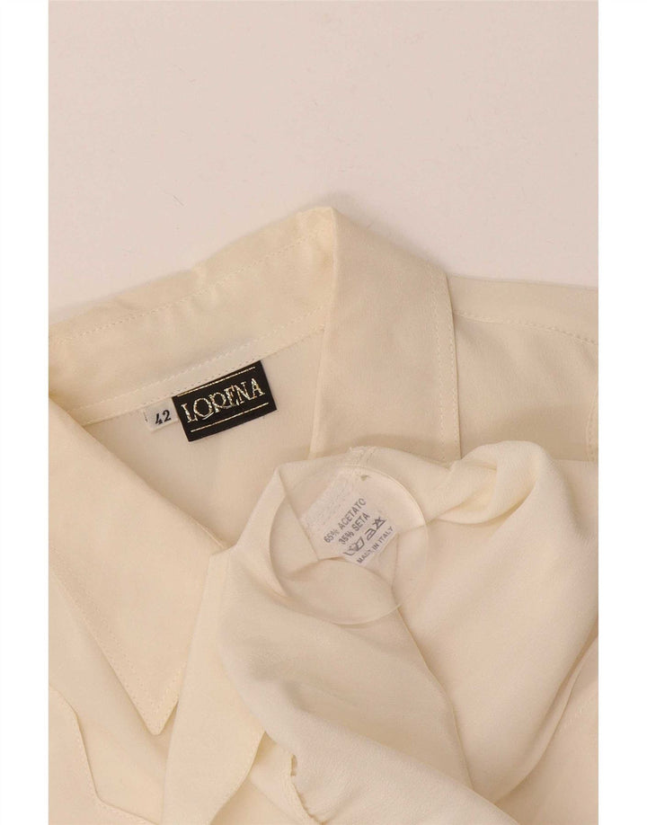 Lorena Damen Hemdbluse IT 42 Medium Off White Acetate