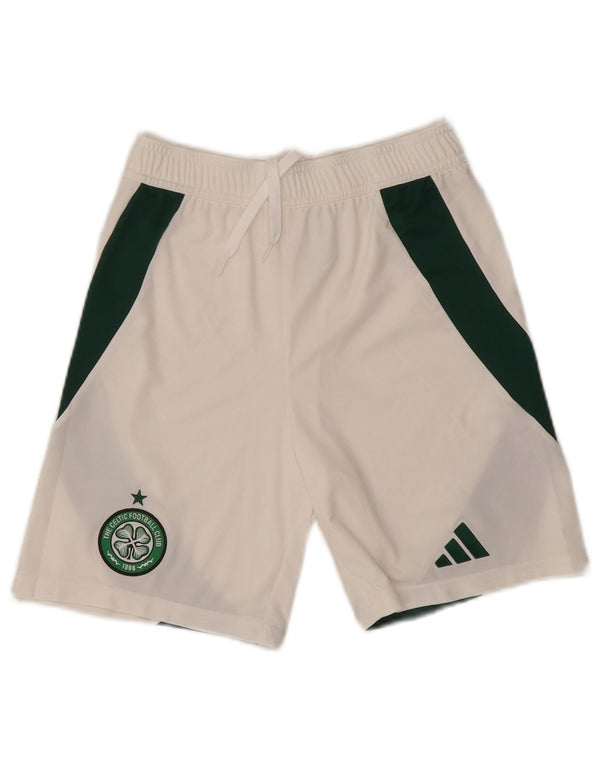 Adidas Boston Celtics Sportshorts für Jungen, 13–14 Jahre, weißes Farbblockdesign