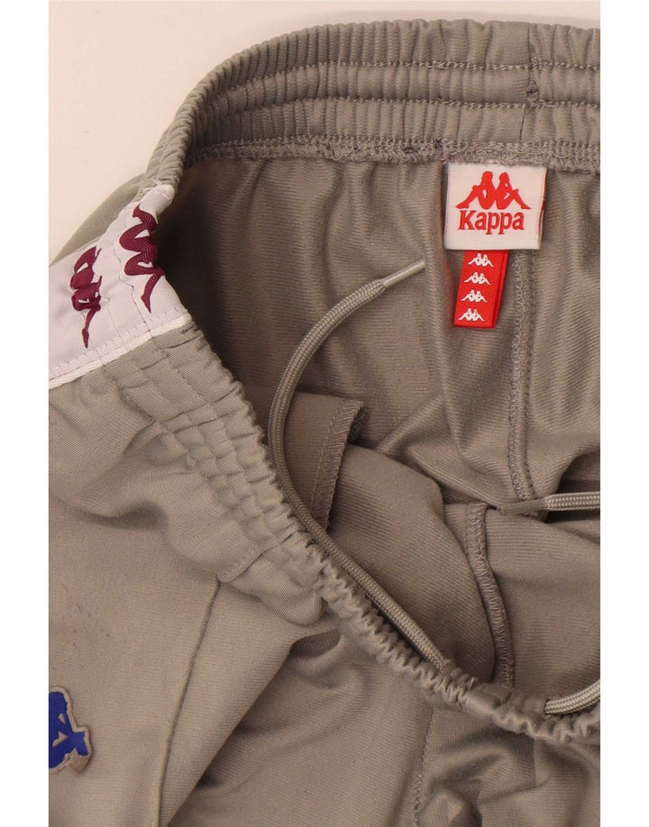 Kappa Herren-Trainingshose mit Grafik, Größe S, Grau, Farbblock