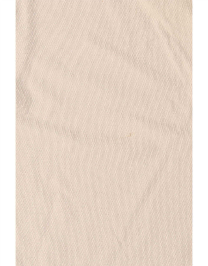 Kappa Herren-Poloshirt mit Grafik, groß, aus weißer Baumwolle