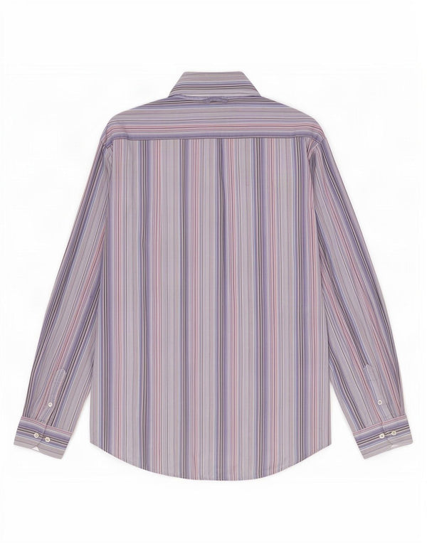 Tommy Hilfiger Herrenhemd XL blau gestreift aus Baumwolle