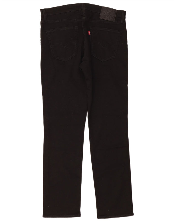 LEVI'S Herren 511 Slim Jeans W36 L32 Schwarze Baumwolle