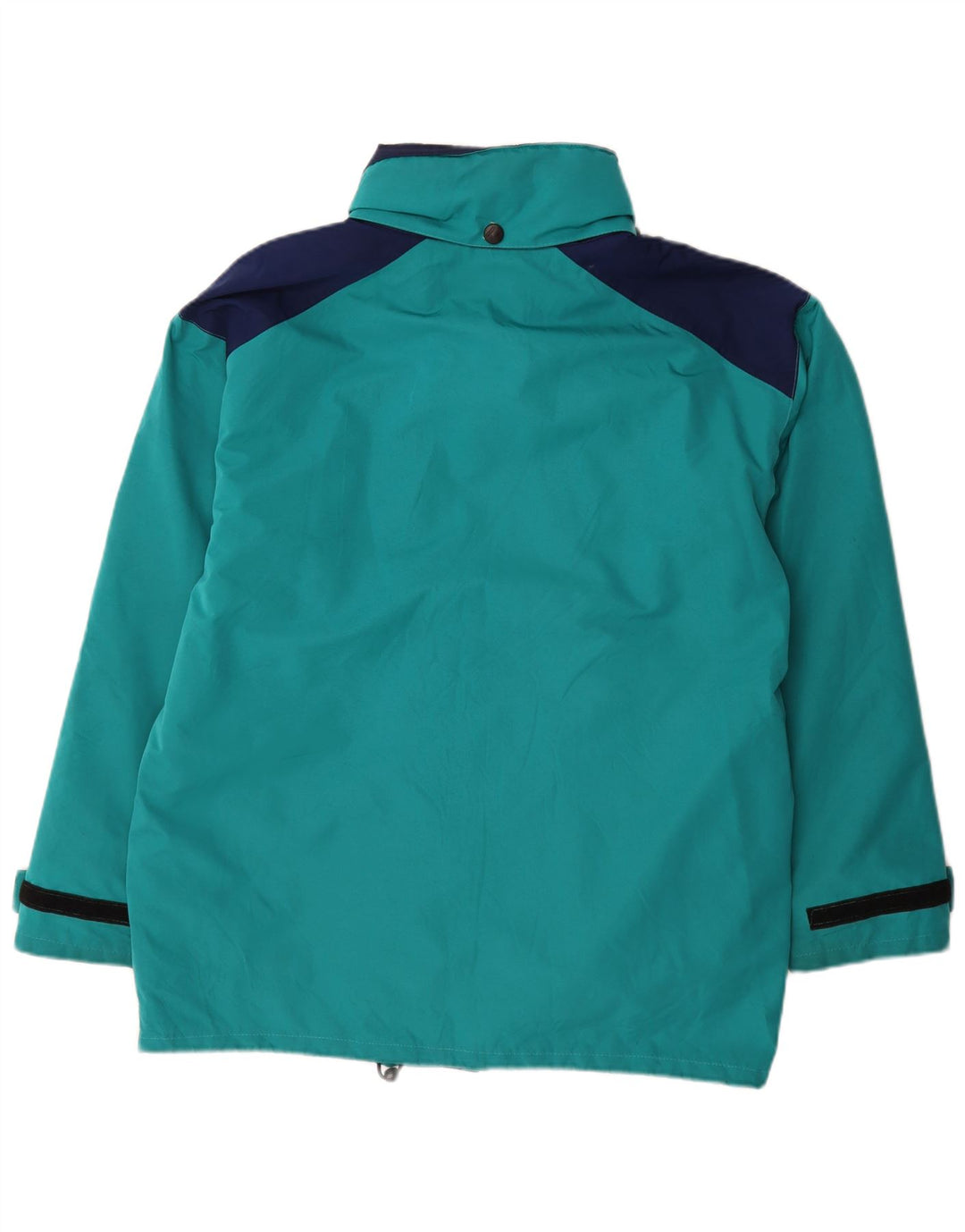 SALEWA Herren-Windbreaker-Jacke, UK 40, groß, blaues Colourblock-Polyamid