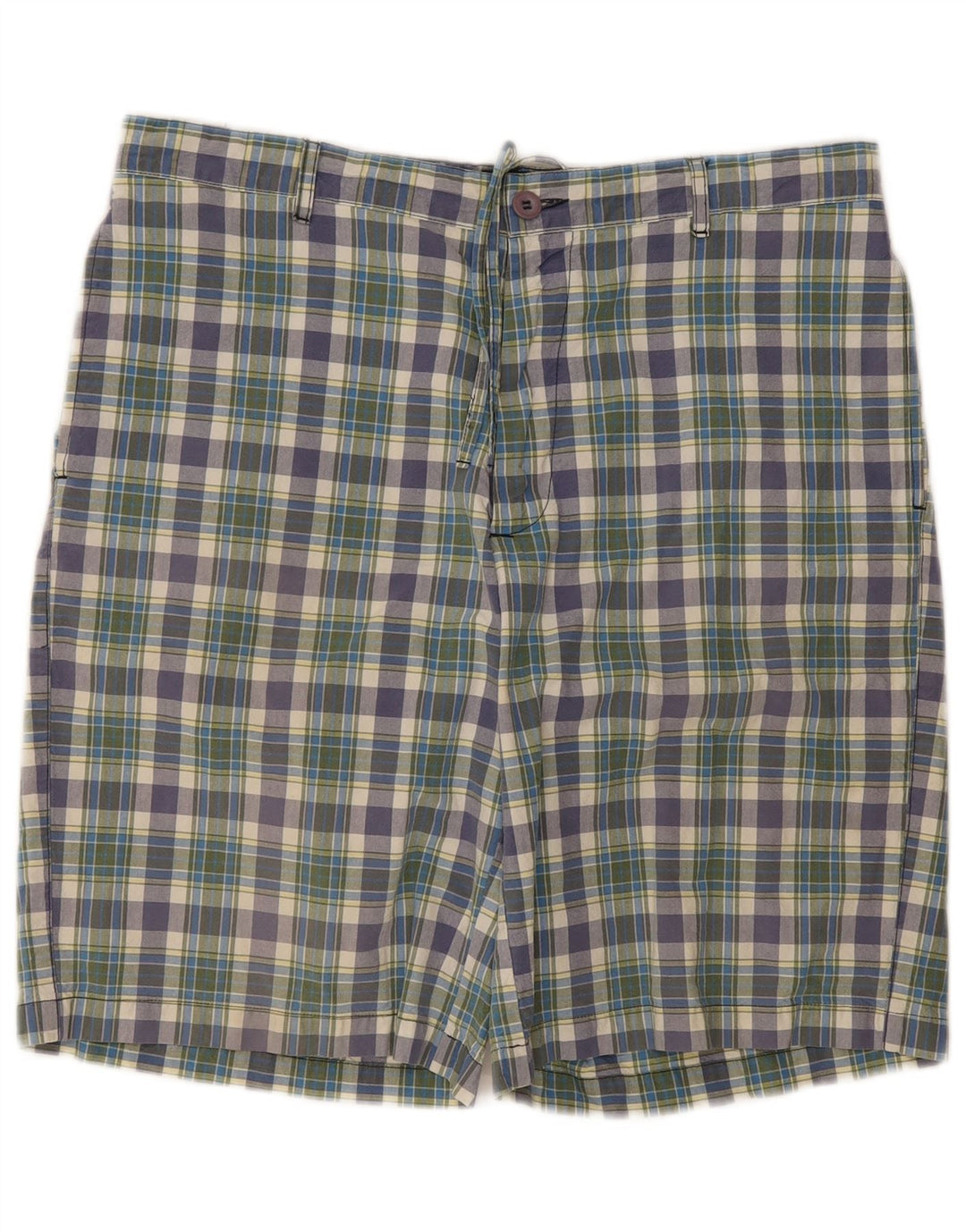 Woolrich Herren Regular Chino Shorts W38 XL Mehrfarbig karierte Baumwolle