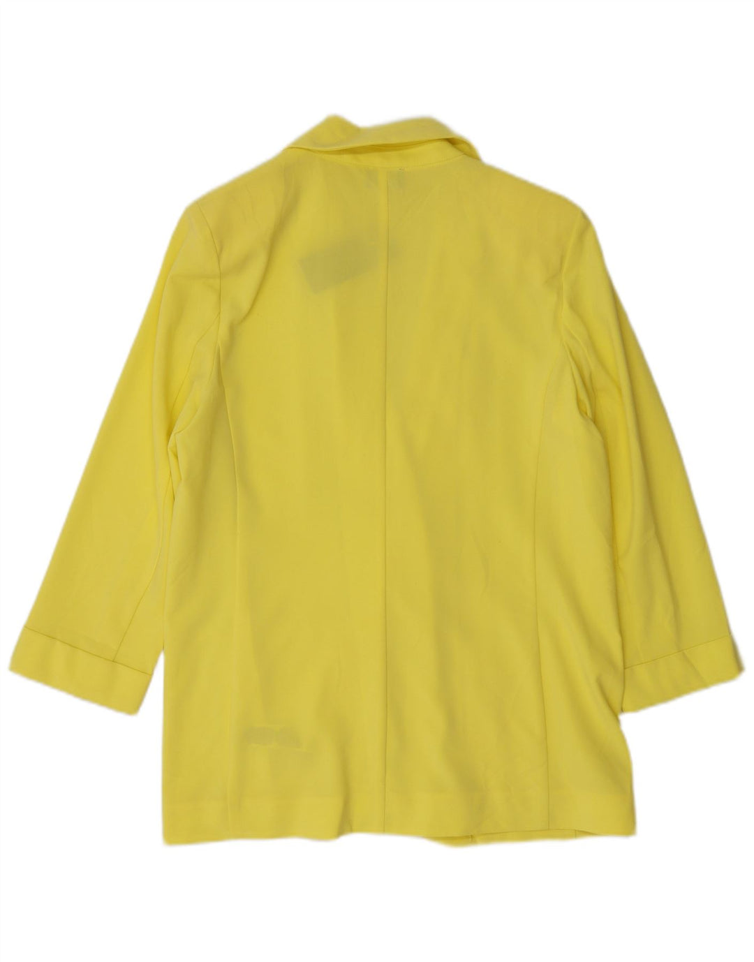 Marks & Spencer Offene Blazerjacke für Damen mit 3/4-Ärmeln, UK 12, Mittelgelb