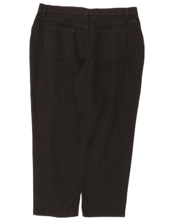 Marks & Spencer Damen Tapered Freizeithose UK 20 2XL W38 L26 Schwarz