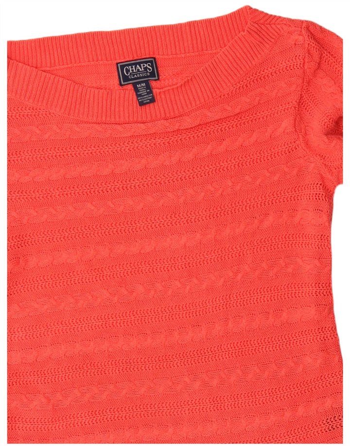 CHAPS Damen Classics Pullover mit U-Boot-Ausschnitt, UK 12, Mittelorange