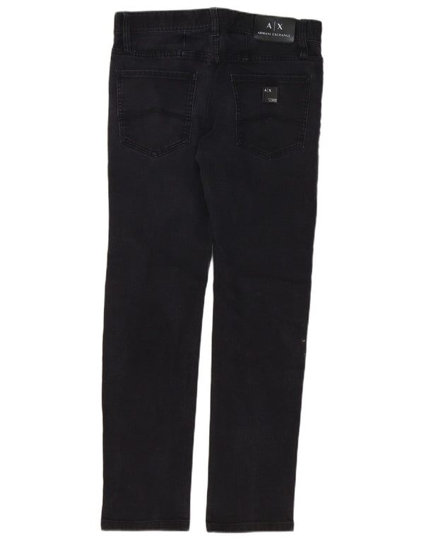 Armani Exchange Damen Slim Jeans W31 L29 Schwarze Baumwolle