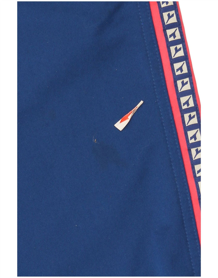 Diadora Herren-Trainingshose mit Grafik, UK 42, Größe L, blau, Polyester