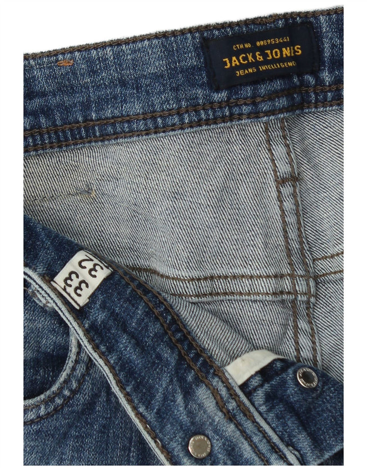 Jack & Jones Herren GLENN Slim Jeans W33 L32 Blau