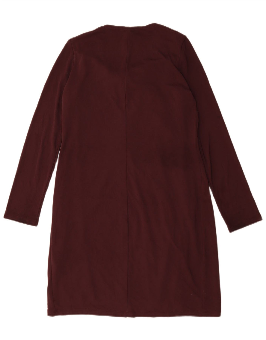 Marks & Spencer Damen-Etuikleid mit langen Ärmeln, Gr. 10, Burgunderrot