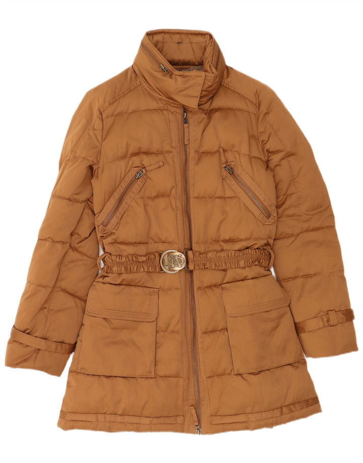 Marlboro Classics Damen Wattierter Mantel IT 46 XL Braune Baumwolle