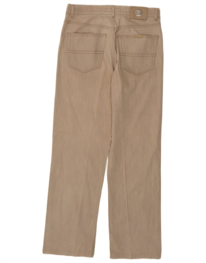 Trussardi Herren Straight Jeans W32 L30 Beige Baumwolle