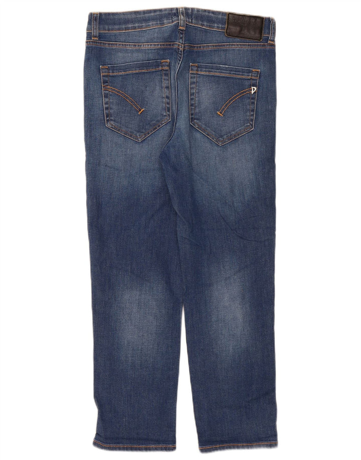Dondup Damen Distressed-Crop-Jeans W30 L25 Blau