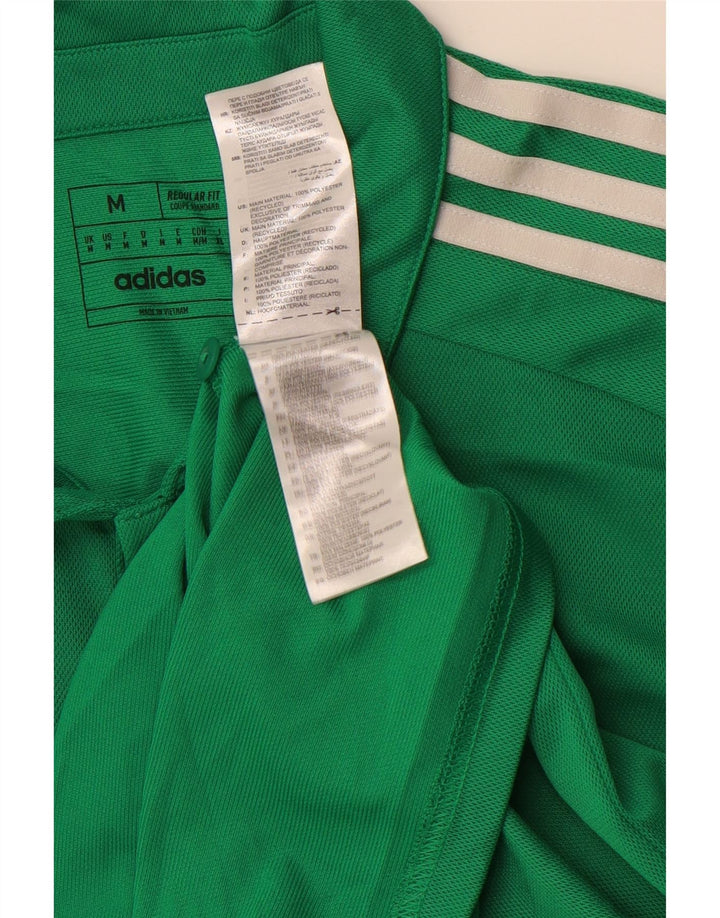 ADIDAS Mens Aeroready Regular Fit Polo Shirt Medium Green Polyester