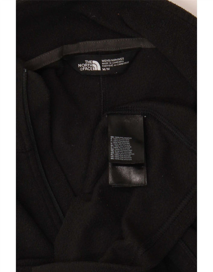 The North Face Herren-Fleecepullover mit Reißverschluss am Hals, Mittelschwarzes Polyester