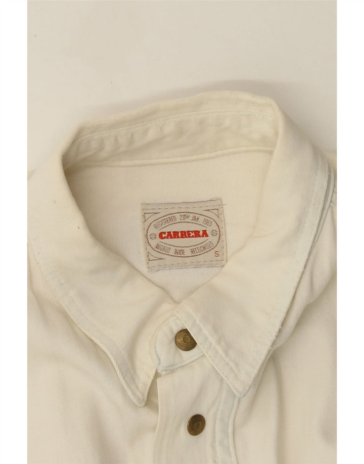 Carrera Herren Jeanshemd Small Off White