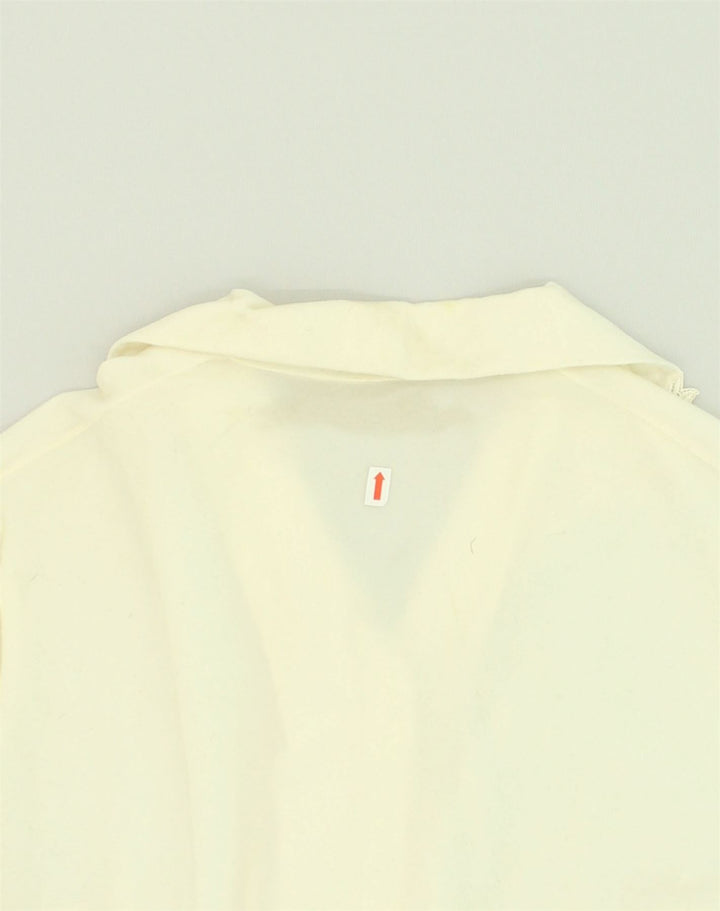 VINTAGE Womens Shirt Blouse UK 14 Large Off White Polyester | Vintage Vintage | Thrift | Second-Hand Vintage | Used Clothing | Messina Hembry 