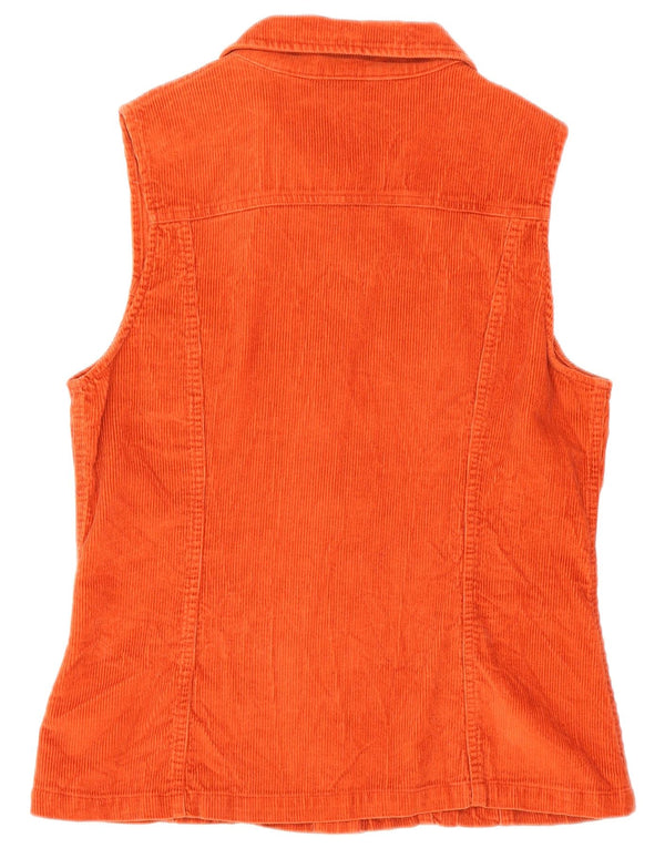 Bewertung Damen Cordweste UK 18 XL Orange Baumwolle