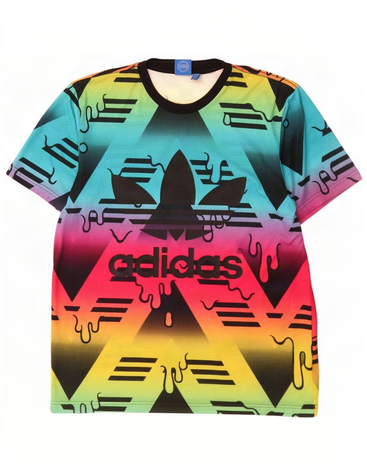 Adidas Herren Grafik T-Shirt Top Medium Mehrfarbiges Polyester