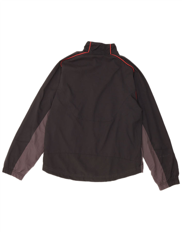 Nike Herren-Trainingsanzugoberteil, UK-Größe 35/37, klein, graues Colourblock-Polyester