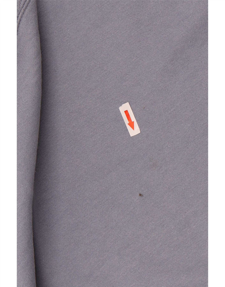 Zara Damen Übergroßer Kapuzenpullover UK 10 Small Blau Polyester