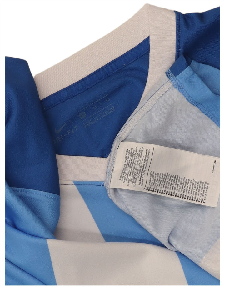 Nike Herren Dri Fit T-Shirt Top XL blau gestreift Polyester